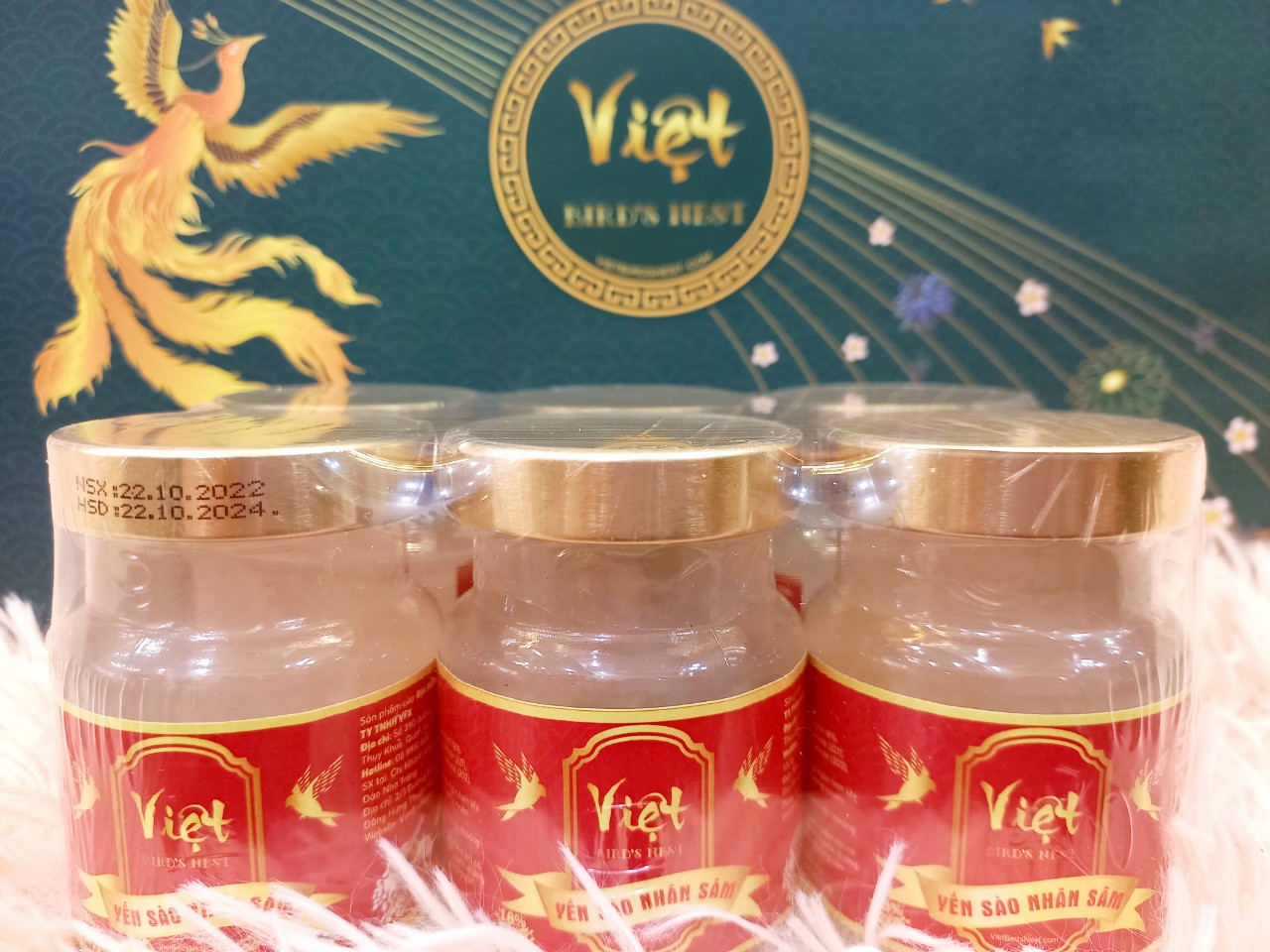 Lốc 6 hũ yến nhân sâm Việt Bird's Nest